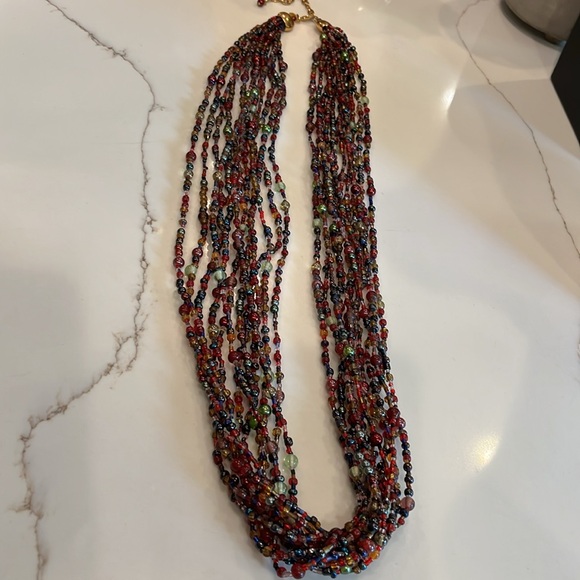 Joan Rivers Stunning Long Multi Color Beaded Necklace. Goes with everything - Picture 9 of 13